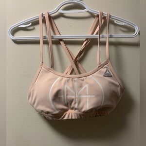 Reebok sport bras pink size small